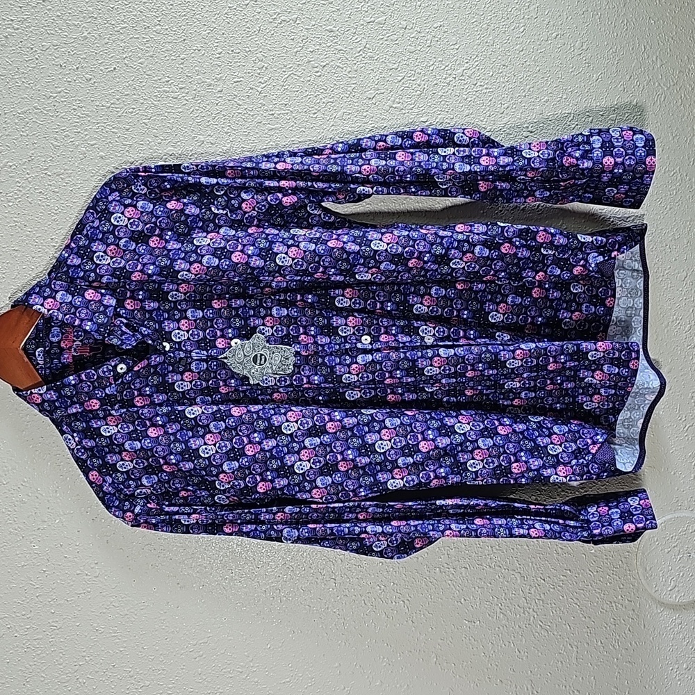 Visconti Black Casual Bottom Down Shirt.